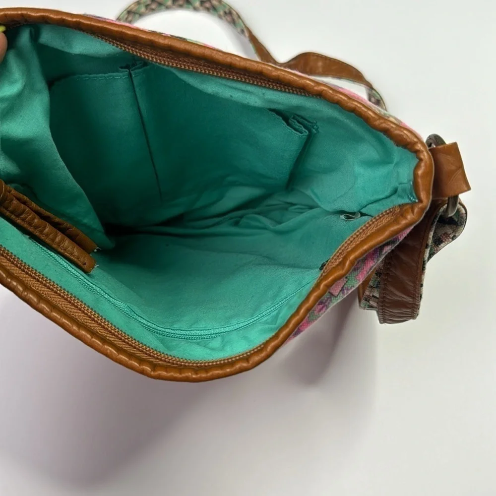 Bright Colorful Patterned Purse Crossbody Or Shoulder Bag Adjustable Strap